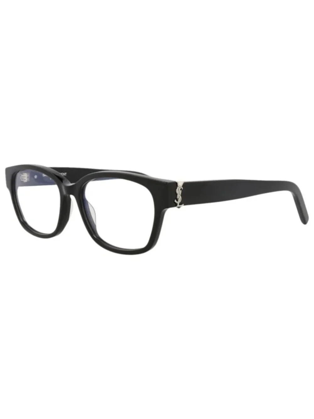 New Saint Laurent Women's Eyeglasses Square Rectangle Acetate Frame Black Black